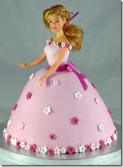 Princess Doll Cake with Fondant icing